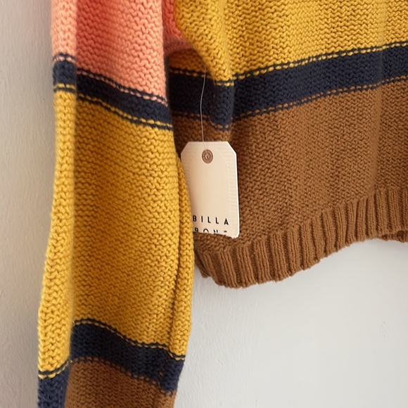 Billabong Seeing Stripes Pullover Sweater Size Medium New with Tags - Picture 8 of 11